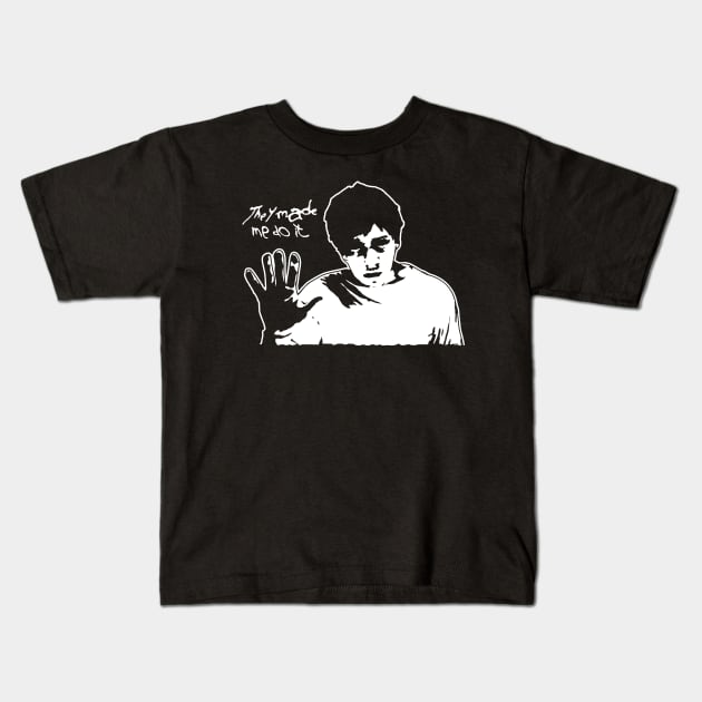 Donnie Darko "They Made Me Do It" Kids T-Shirt by CultureClashClothing